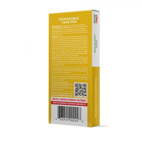Pineapple Express HHC Vape Pen - Disposable - Chill Plus - 900MG - Thumbnail 3