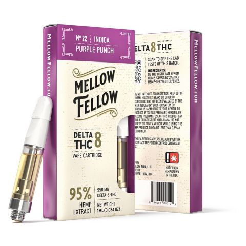 Purple Punch - Delta 8 THC - Mellow Fellow - Indica - 950MG
