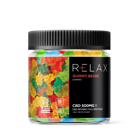 Relax Full Spectrum CBD Gummy Bears - 500MG - 2