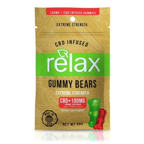 Relax Gummies - CBD Infused Gummy Bears - 100mg - 2