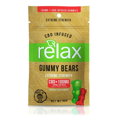 Relax Gummies - CBD Infused Gummy Bears - 100mg - Thumbnail 2