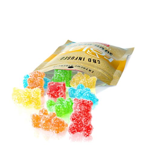 Relax Gummies - CBD Infused Sour Bears - 100mg - 3