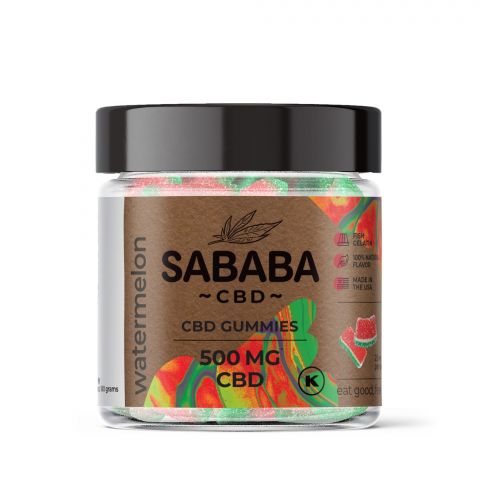 Sababa CBD Isolate Gummies - Watermelon - 500MG - 2