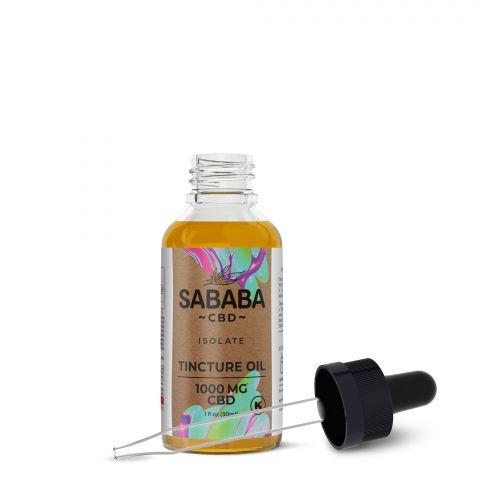 Sababa CBD Isolate Tincture Oil - 1000MG - Thumbnail 3