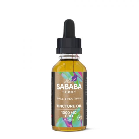 Sababa Full Spectrum CBD Tincture Oil - 1000MG - Thumbnail 2