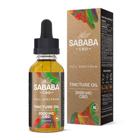 Sababa Full Spectrum CBD Tincture Oil - 2000MG - 1