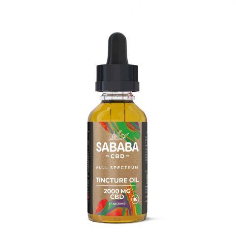 Sababa Full Spectrum CBD Tincture Oil - 2000MG - Thumbnail 2