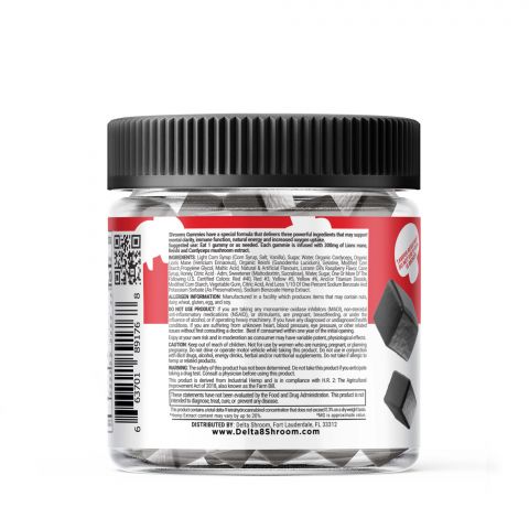 Shroom Gummies - D8, Mushroom Blend - Shrooms - 1250MG - Thumbnail 3