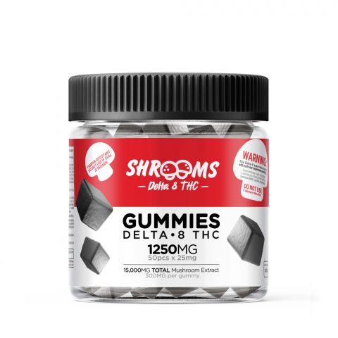 Shroom Gummies - D8, Mushroom Blend - Shrooms - 1250MG - Thumbnail 2