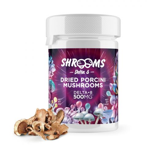Shrooms Delta-8 THC Mushrooms - Dried Porcini - 500MG - Thumbnail 1