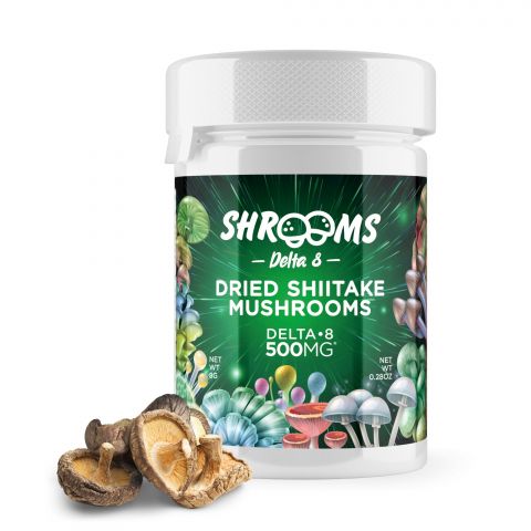 Shrooms Delta-8 THC Mushrooms - Dried Shiitake - 500MG - 1