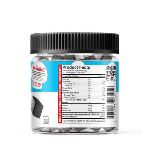 Shroom Gummies - HHC, Mushroom Blend - Shrooms - 1250mg - Thumbnail 3
