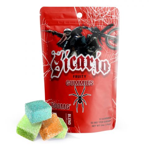 Sicario Fruity Gummies - CBG, THCV, Delta 9 Blend - Pure Blanco - 600MG    - Thumbnail 1