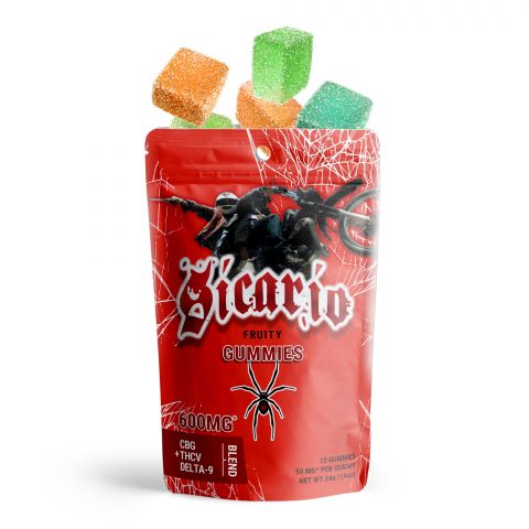 Sicario Fruity Gummies - CBG, THCV, Delta 9 Blend - Pure Blanco - 600MG    - 2