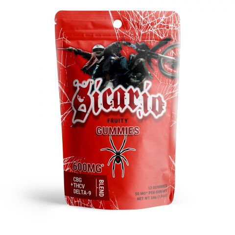 Sicario Fruity Gummies - CBG, THCV, Delta 9 Blend - Pure Blanco - 600MG    - Thumbnail 3