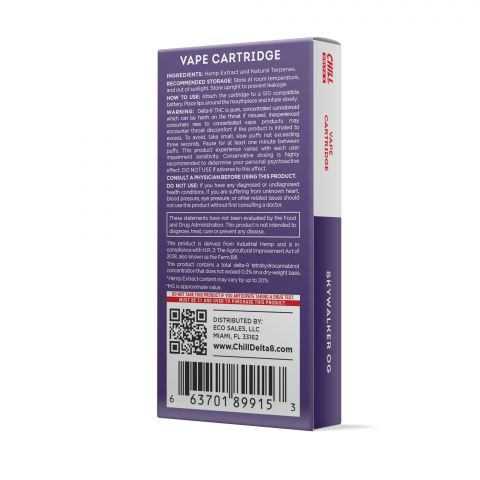 Skywalker OG Cart - Delta 8 THC - Chill - 900mg (1ml) - Thumbnail 3