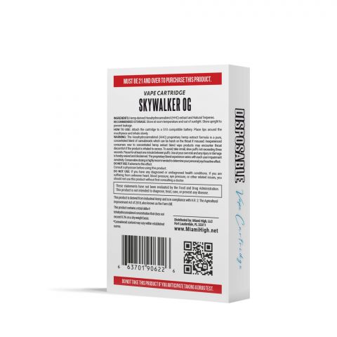 Skywalker OG Cartridge - HHC - Miami High - 900MG - Thumbnail 4