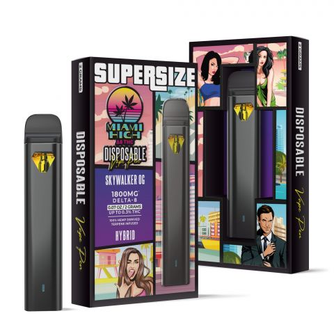 Skywalker OG Delta 8 THC Vape Pen - Disposable - Miami High - 1800MG - Thumbnail 1