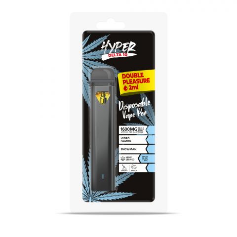Snowman Delta 10 THC Vape Pen - Disposable - Hyper-Delta - 1600mg - 2