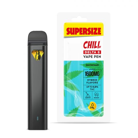 Snowman Delta 8 THC Vape Pen - Disposable - Chill Plus - 1600mg - 1