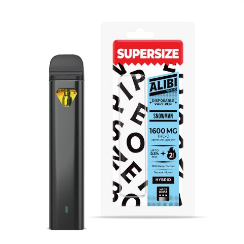 Snowman THC O Vape Pen - Disposable - Alibi - 1600mg - 1