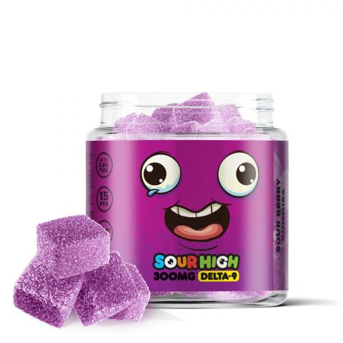 Sour Berry Gummies - Delta 9 - Sour High - 300mg - 1