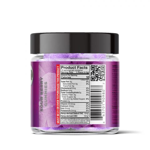 Sour Berry Gummies - Delta 9 - Sour High - 300mg - Thumbnail 3