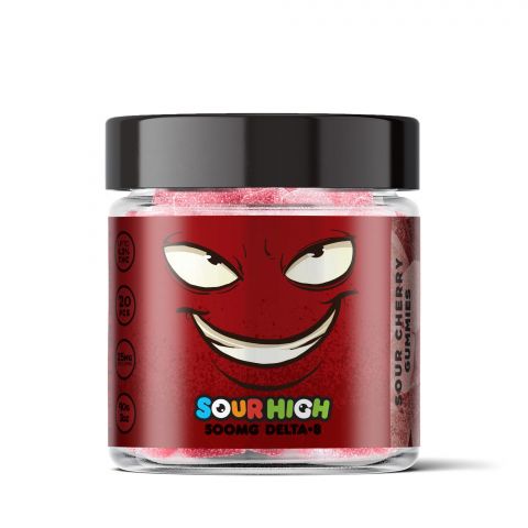 Sour Cherry Gummies - Delta 8 - Sour High - 500mg - Thumbnail 2