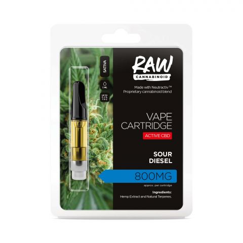 Sour Diesel Cartridge - Active CBD - Raw - 800mg - Thumbnail 2