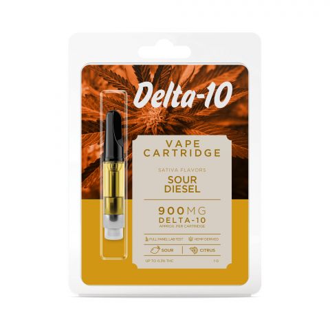 Sour Diesel Cartridge - Delta 10 - Buzz - 900mg - Thumbnail