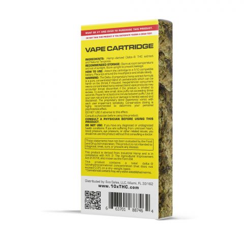 900mg D8 Vape Cart - Sour Diesel - Sativa - 1ml - 10X - Thumbnail 3