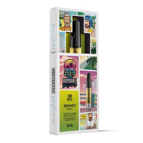 Sour Diesel Cartridge - HHC - Miami High - 900MG - Thumbnail 3
