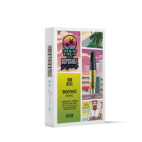 Sour Diesel Cartridge - HHC - Miami High - 900MG - Thumbnail 2