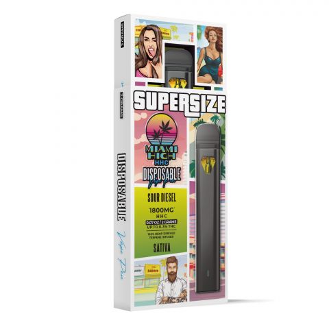 Sour Diesel HHC Vape Pen - Disposable - Miami High - 1800MG - Thumbnail 3