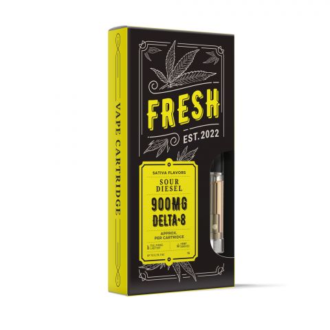 Sour Diesel Vape Cart - Delta 8 THC - Fresh - 900MG - Thumbnail 2