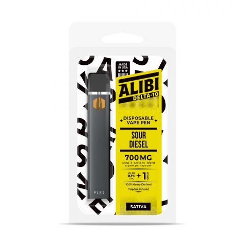 Sour Diesel Vape Delta 10 THC - Disposable - Alibi - 700MG - Thumbnail 2