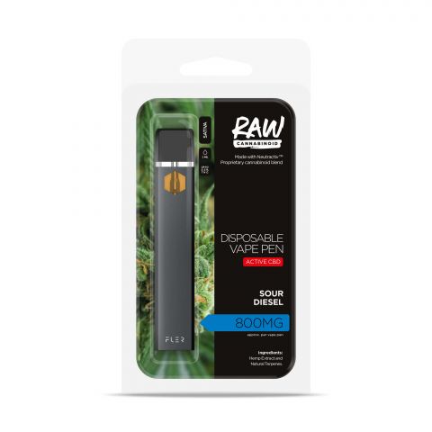 Sour Diesel Vape Delta Active CBD - Disposable - Raw - 800mg - Thumbnail 2