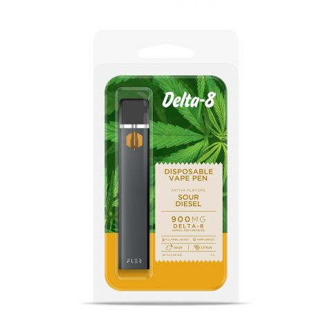 Sour Diesel Vape Pen - Delta 8 - Disposable - Buzz - 900mg