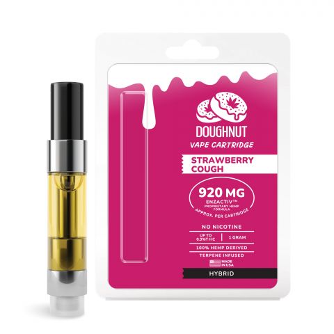 Strawberry Cough Cartridge - Active CBD - Enzactiv - Doughnut - 920mg - 1
