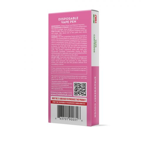 Strawberry Cough HHC Vape Pen - Disposable - Chill Plus - 900MG - Thumbnail 3
