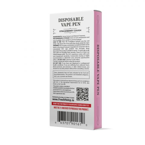 Strawberry Cough Pen - HHC - Fresh - 900MG - Thumbnail 3
