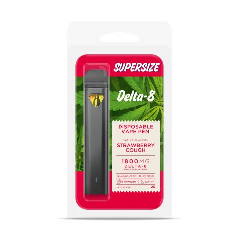 Strawberry Cough Vape Pen - Delta 8 - Disposable - Buzz - 1800mg - Thumbnail