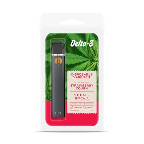 Strawberry Cough Vape Pen - Delta 8 - Disposable - Buzz - 900mg - Thumbnail
