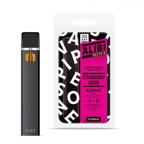 Strawberry Cough Vape Pen - Delta 8 THC - Disposable - Alibi - 920mg - 1