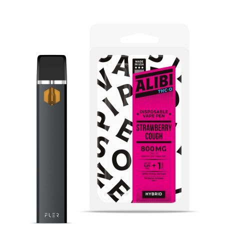 Strawberry Cough Vape Pen - THC O - Disposable - Alibi - 800mg - 1