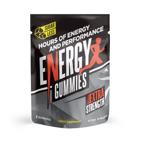Sugarless Energy Gummies - Energy Boost Supplement - 2 Pack - Thumbnail 3