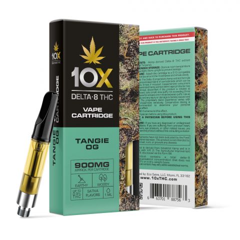 Tangie OG Cartridge - Delta 8 THC - 10X - 900mg - Thumbnail 1