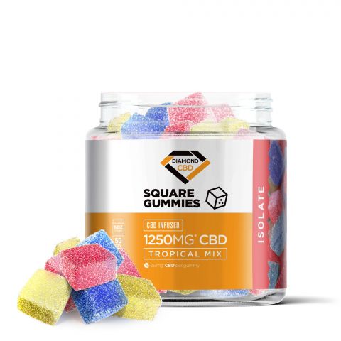Tropical Mix Gummies - CBD Isolate - Diamond CBD - 1250mg - 1