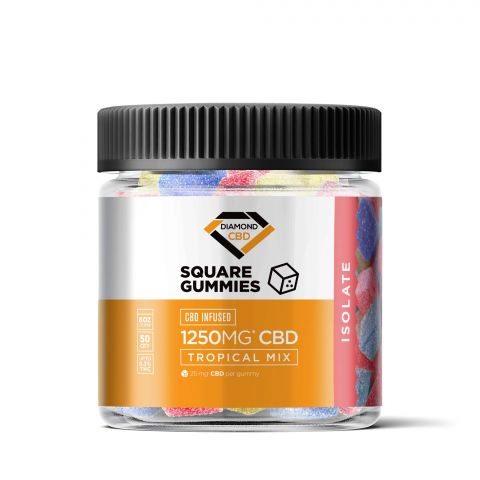 Tropical Mix Gummies - CBD Isolate - Diamond CBD - 1250mg - Thumbnail 2