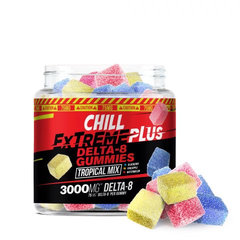 75mg Delta 8 THC Gummies - Tropical Mix - Chill Extreme - Thumbnail 1